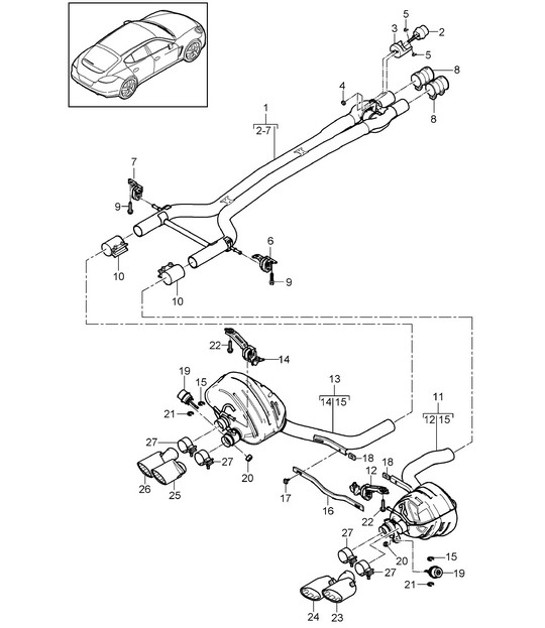 Diagram 202-062 Porsche Panamera GTS 4.0L V8 