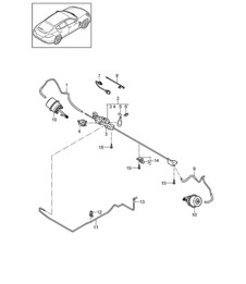 Système d'échappement / Version Sport et Turbo S / Ligne de commande (PR:176,XLF) Panamera 970 (G1) 2010-16