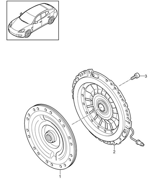 Diagram 301-010 Porsche Panamera 970 MK1 (2009-2013) Transmission