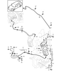 Bedieningsmechanisme / hydraulisch / elektromotor (model: CGEA,CGE, CGFA) Panamera 3.0L HYBRID 2012-16