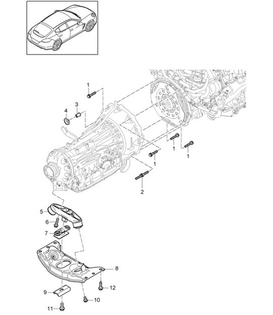 Diagram 306-010 Porsche Panamera GTS V8 4.0L 