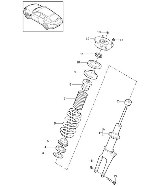 Diagram 402-002 Porsche 卡宴 E-Hybrid V6 3.0L 470Hp 