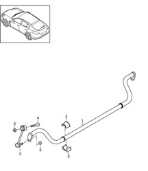 Stabilisatorstang (PR:-351,-355) Panamera 970 (G1) 2014&gt;&gt;