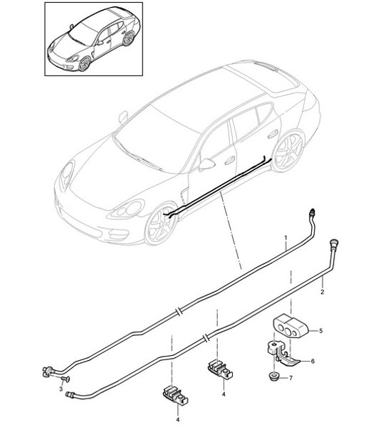 Diagram 402-025 Porsche Cayman S 3.4L 987C 2005-08 Front Axle, Steering 