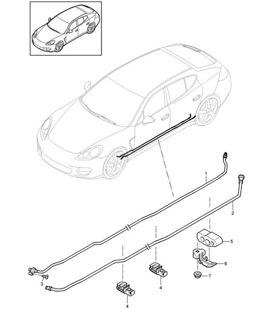 Diagram 402-027 Porsche Cayman 2.7L 987C 2006-08 Front Axle, Steering 