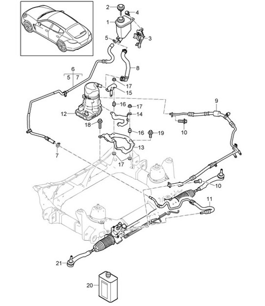 Diagram 403-017 Porsche Cayenne V6 3.0L Petrol 340Hp 