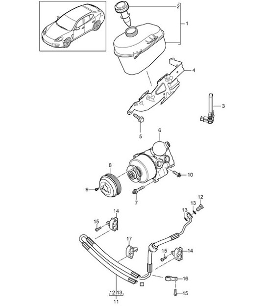 Diagram 403-045 Porsche Boxster 718 (982) 2017>> Assale anteriore, sterzo 