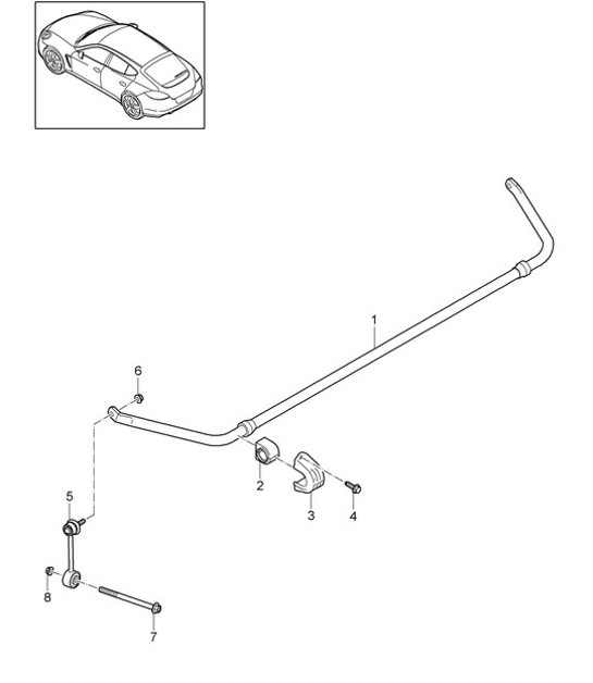 Diagram 501-022 Porsche 帕纳梅拉 4 2.9L V6 