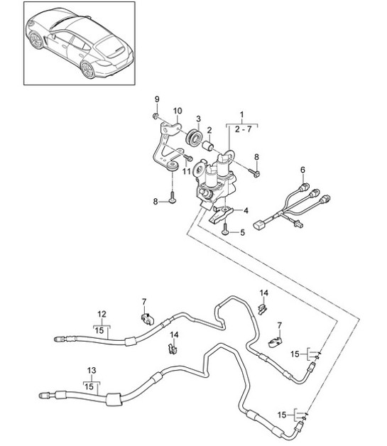 Diagram 501-030 Porsche 卡宴 GTS V8 4.0L 汽油 460Hp 