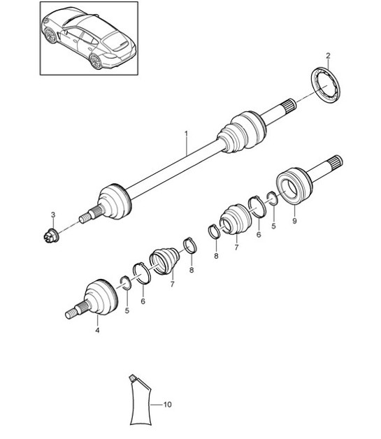 Diagram 501-042 Porsche Cayena 9YB 2023>> 