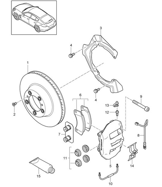 Diagram 603-005 Porsche 918 Spyder 2014-2015 