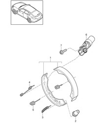 Parking brake Panamera 970 (G1)  2014>>