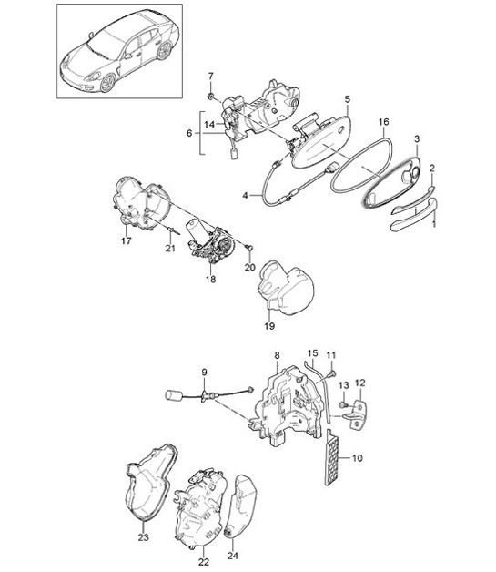 Diagram 804-005 Porsche 964 (911) (1989-1994) Carrocería