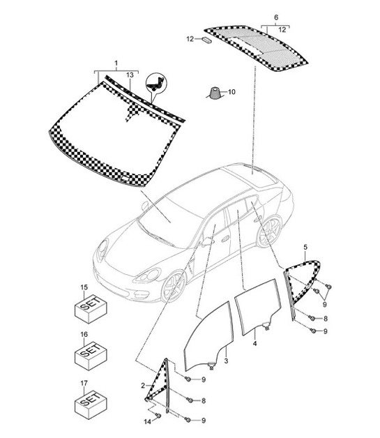 Diagram 805-000 Porsche 992 Carrera 2 GTS 3.6L 