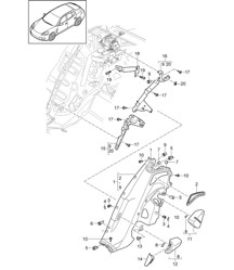 Trim / Wheel housing Panamera 970 (G1) 2010-16