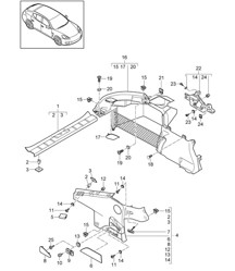 Interni / Vano bagagli - LATERALI - Panamera 970 (G1) 2010-16