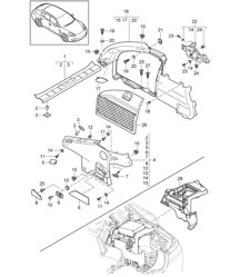 Interni / Vano bagagli / Hybrid Panamera 970 (G1) 3.0L HYBRID 2012>>