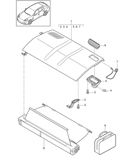 Diagram 807-045 Porsche 9J1.1 Taycan 2020-24 