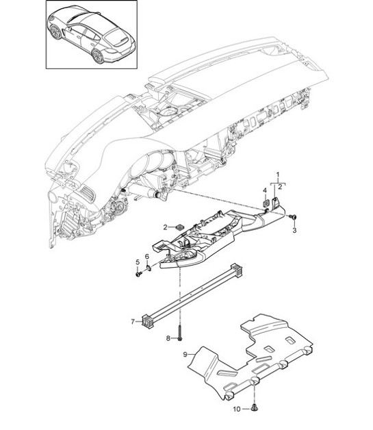 Diagram 809-010 Porsche Cayenne GTS V8 4.8L Petrol 400HP Body