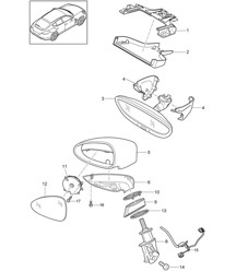 后视镜 / 外后视镜 / 配件 Panamera 970 (G1) 2010-16