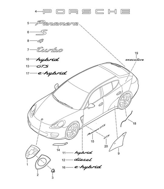 Diagram 810-000 Porsche Taycan (9J1) MK2 2024>> 