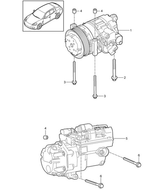 Diagram 813-015 Porsche 996 TURBO 2000-05 Carrocería