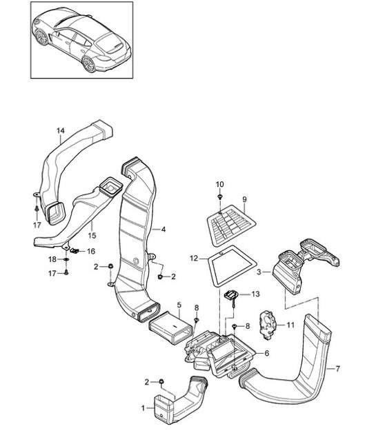 Diagram 813-030 Porsche Cayenne Turbo 4.5L 2003>> Carrozzeria