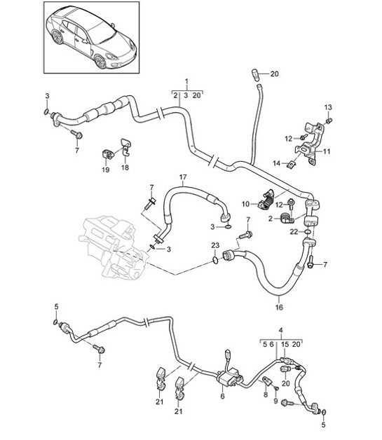 Diagram 813-060 Porsche 911/912 (1965-1989) Carrosserie