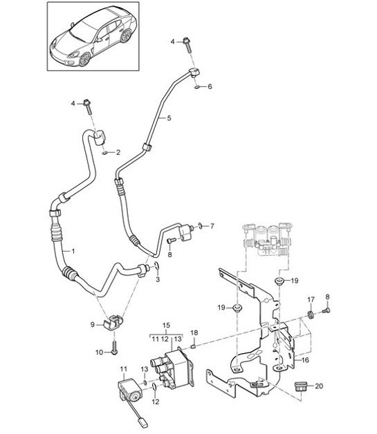 Diagram 813-061 Porsche 968 (1992-1995) Carrosserie