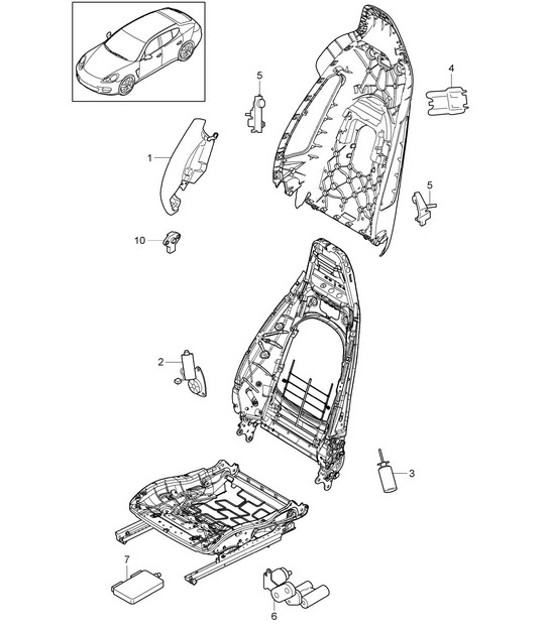 Diagram 817-018 Porsche 992.1 Turbo 3.8L 2020-24 