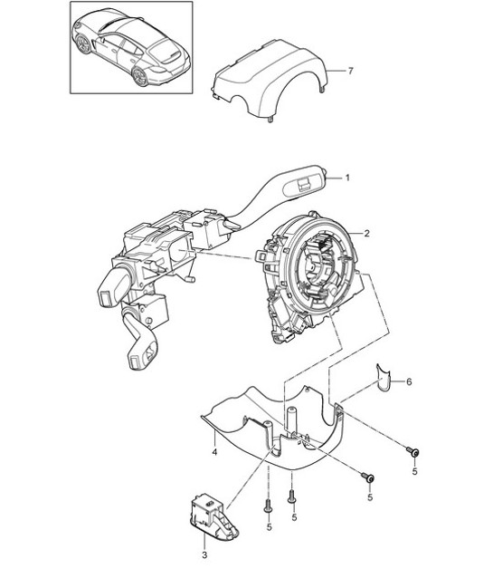 Diagram 903-010 Porsche Macan benzina 2.0L V4 237Bhp Materiale elettrico