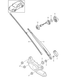后窗雨刮器 Panamera 970 (G1) 2010-16