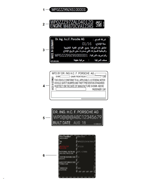 Diagram 003-010 Porsche Taycan (9J1) MK1 2020-2024 