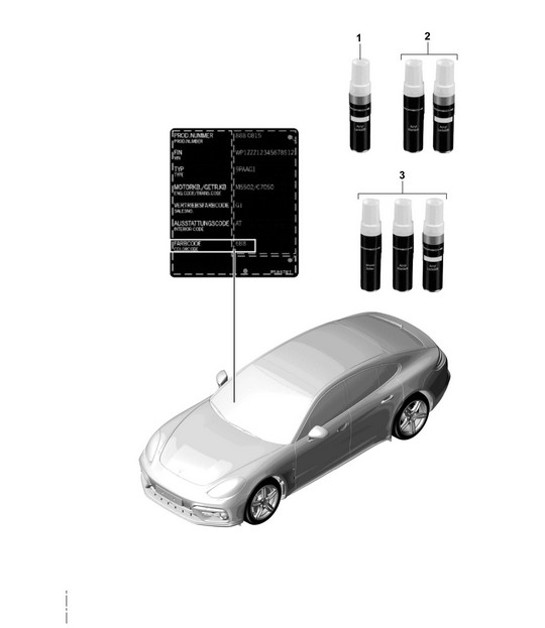 Diagram 004-000 Porsche Panamera 971 MK1 (2017-2020) Accessoires et autres 