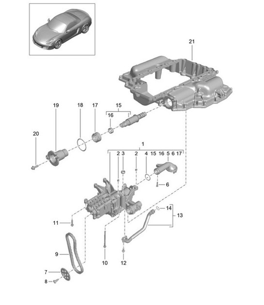 Diagram 104-000 Porsche Cayenne Turbo S E-Hybrid V8 4.0L 550 CV 