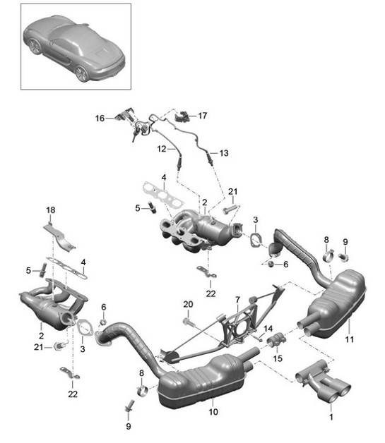 Diagram 202-000 Porsche 912E 4CYL 1976 