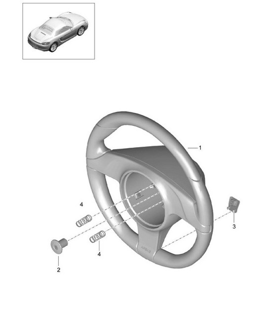 Diagram 403-005 Porsche 996 C2 3.4L 1997-08/01 前轴、转向 