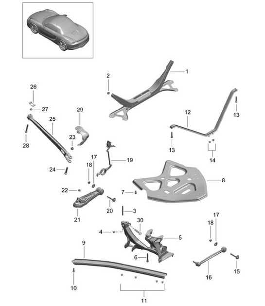 Diagram 501-001 Porsche Macan (95B) MK3 2022>> 