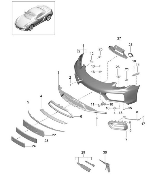 Diagram 802-001 Porsche Cayena 9YB 2023>> 