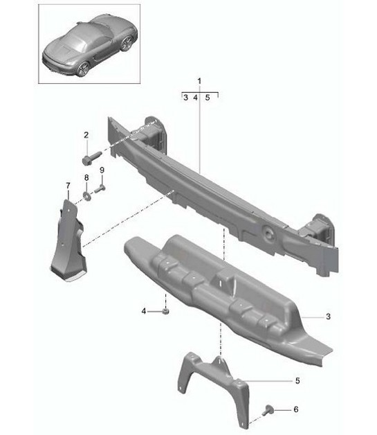 Diagram 802-030 Porsche Cayenne Turbo 4.5L 2003>> Carrozzeria