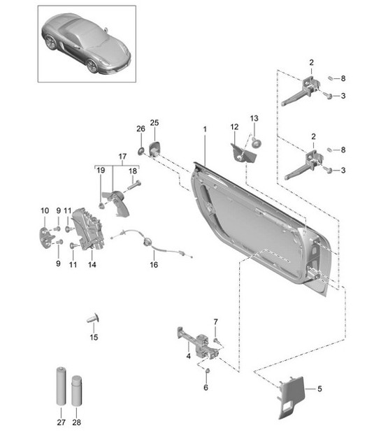 Diagram 804-000 Porsche 918 Spyder 2014-2015 