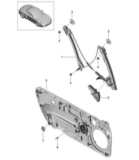 Diagram 804-030 Porsche 996 C4 3.4L 1997-08/01  车身