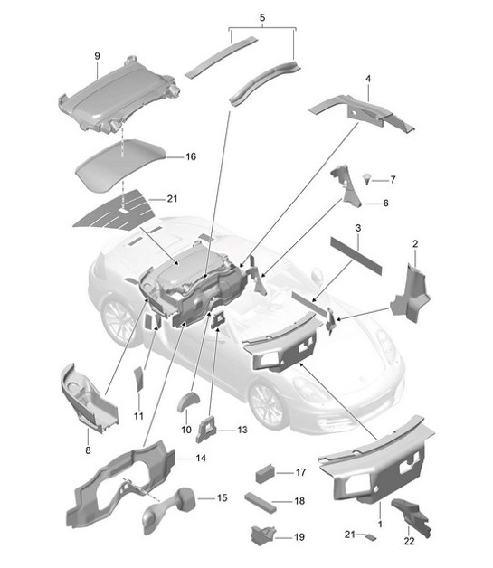Diagram 807-080 Porsche 开曼 S 3.4L 987C 2005-08  车身
