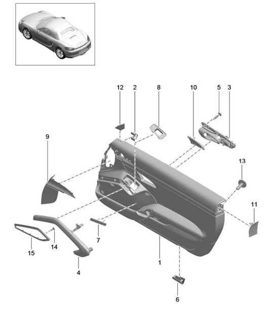 Diagram 808-015 Porsche Macan (95B) MK1 (2014-2018) Body