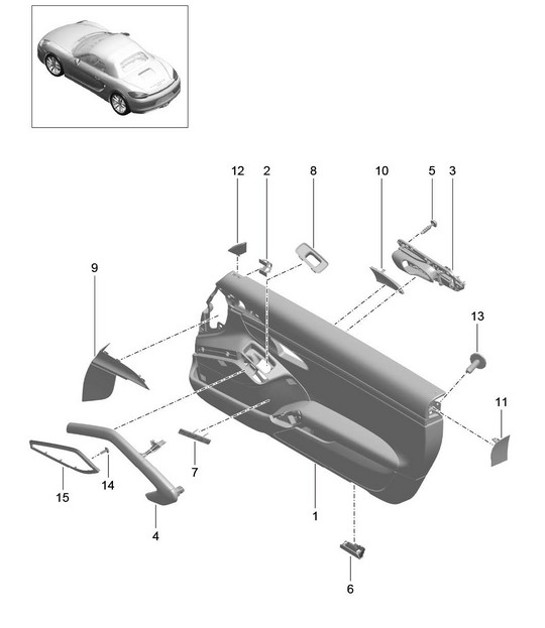Diagram 808-035 Porsche Macan (95B) MK1 (2014-2018) Body