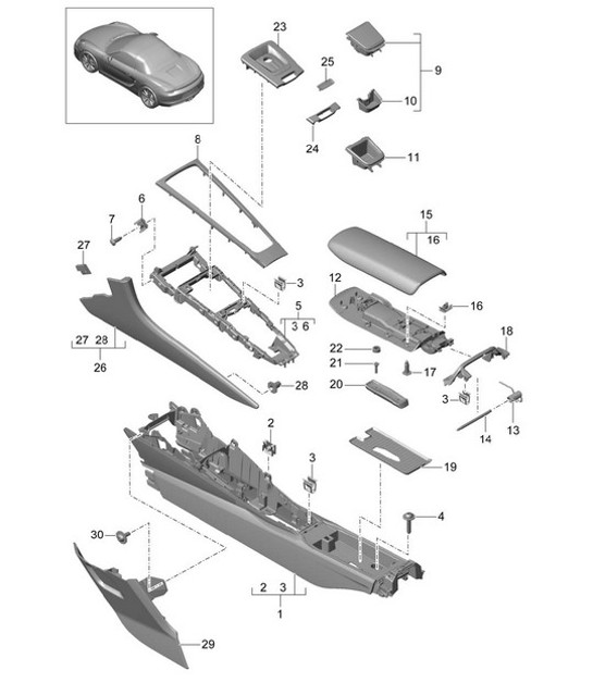 Diagram 809-020 Porsche Cayenne 3.6L 2007>> Carrozzeria