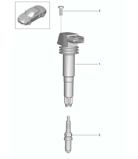 Diagram 901-000 Porsche Boxster 986/987/981 (1997-2016) Electrical equipment