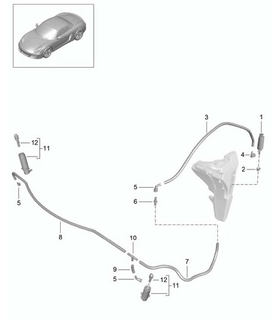 Diagram 904-020 Porsche Cayman 718 (982) 2017>> Équipement électrique