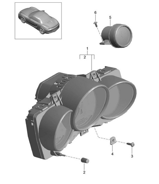 Diagram 906-000 Porsche Cayenne GTS V8 4.8L Gasolina 400 CV Equipo eléctrico