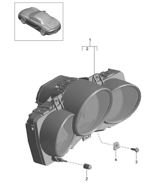 Diagram 906-001 Porsche 968 (1992-1995) 电子设备